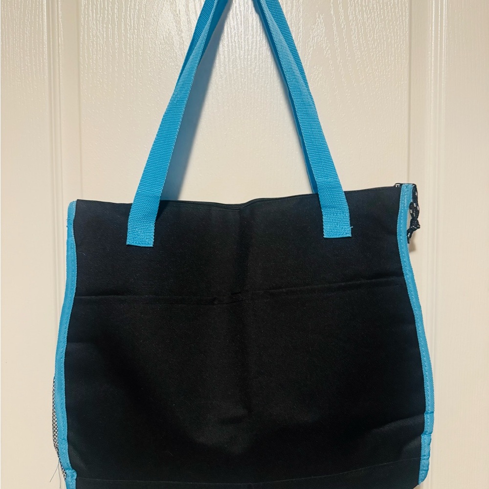 Scentsy Black and Blue Canvas Tote with Dual-Color Design - Picture 2 of 2